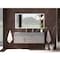 Castello Usa Nile 60" Wall Mounted Gray Vanity With Gray Top And Gold Handles CB-MC-60G-GLD-2053-GR - alternate 7